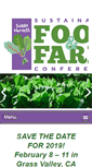 Mobile Screenshot of foodandfarmconference.com